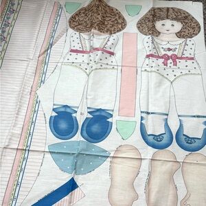 1993 Daisy Kingdom Mary Jane Doll Fabric Panel Vintage Sewing Patron Art VTG 90s